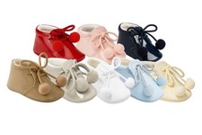 Unisex Baby Patent Pram Shoes