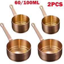 2x Bronze Mini Pot Frying