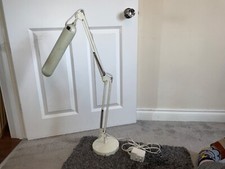 Large White Angle Poise Lamp TDC Power Model No DBBA -11wp The Daylight Company
