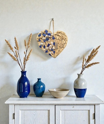 Large rustic driftwood blue - large,