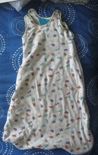 Kiddicare White Animal Themed Sleeping Bag / Growbag. Age 6 - 18 months.