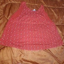 Mauve Womens Red Tank Top 2XL