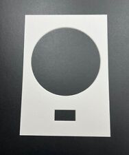 A4 size Mount for a 7 inch vinyl single record + 45x20mm txt box below bevel cut