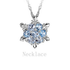 Blue crystal winter snowflake - crystal,