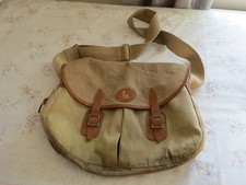 ALLCOCKS CANVAS FISHING SHOOTING SHOULDER BAG