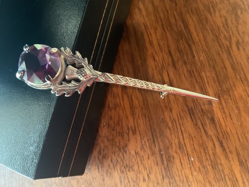 Scottish purple stone - , thistle