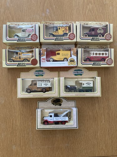 Nine boxed lledo vehicles - boxed,