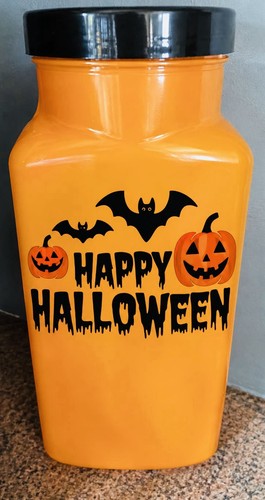 Orange happy halloween - orange, "happy