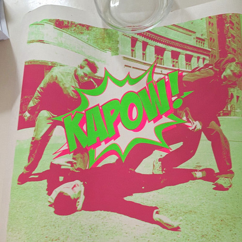 Kapow pop art print street - print,,
