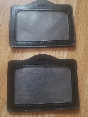 Horizontal leather id - horizontal,