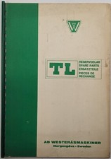 Vintage AB Westerasmaskiner TL Finger Mower Illustrated Spare Parts Catalogue