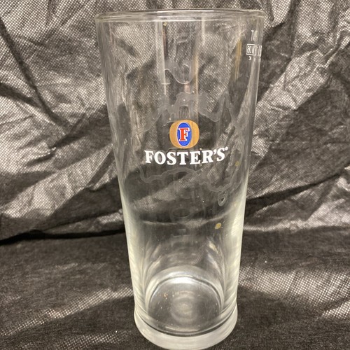 Fosters pint glass - fosters, (embossed)