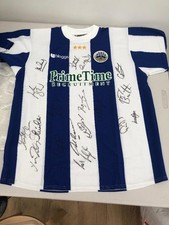 signed huddersfield town prime time football shirt 2001 2005