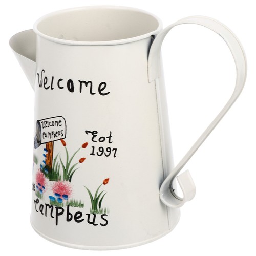 Shabby chic metal jug - chic,