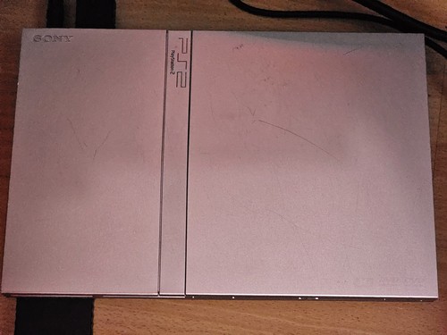 Ps2 slim silver console - ps2,