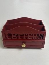 Red / Burgundy Wooden Letter