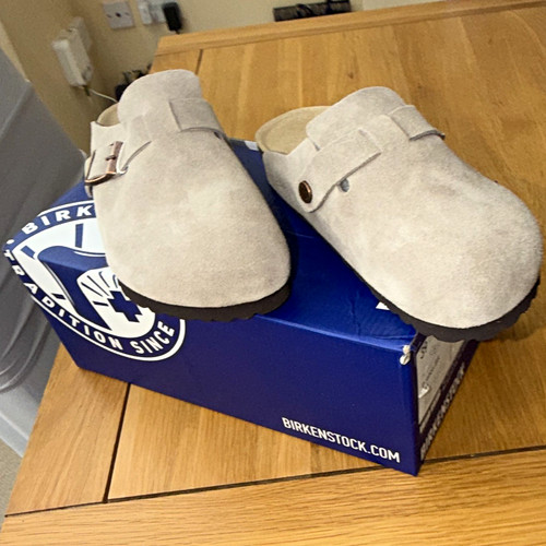 Birkenstock beige suede - birkenstock,