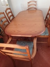 Ercol Dining Table with 6