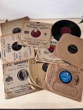 78 RPM RECORDS & SLEEVES - JOB LOT of 9 - CONDITION UNKNOWN