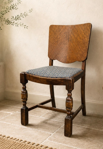 Antique oak dining chair - oak,