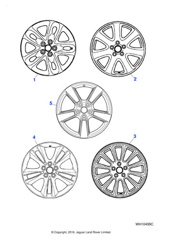 Jaguar alloy road wheel type - wheel, x-type