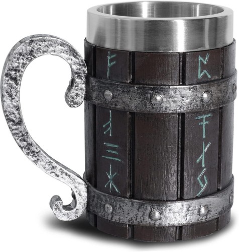 Otartu viking wooden beer mug - beer,