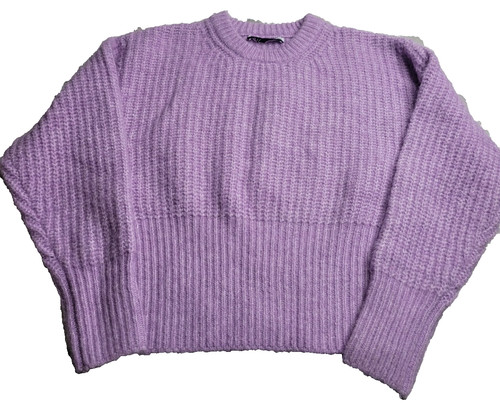 Zara purple sweater women - zara,