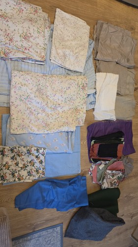 Various vintage fabrics job - vintage,