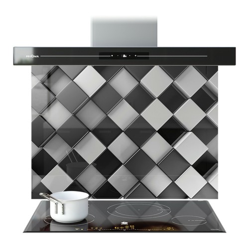 Glass splashback wall - splashback, panel