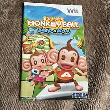 BOOKLET ONLY - Nintendo Wii - Super Monkey Ball Step & Roll