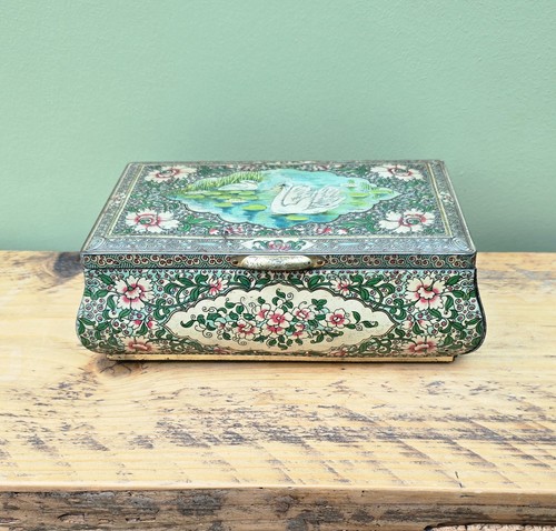 Rare peek frean tin swans - peek,