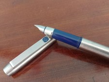 Parker 25 Flighter Vintage Stainless Steel Fountain Pen
