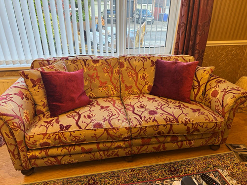 Alstons beige red seater - alstons, beige/red