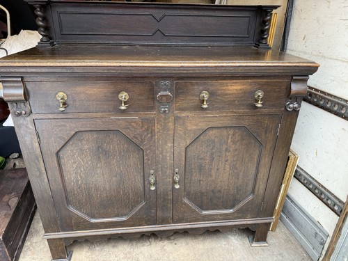 Antique solid oak - solid, sideboard