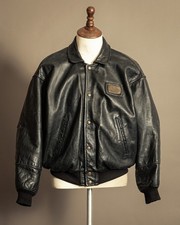 Vintage Kudsak Goatskin Leather Bomber Jacket – French Classic