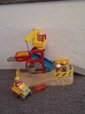 ELC Happyland Construction Site Playset Bundle With Truck, 4 Figures & Sign  VGC