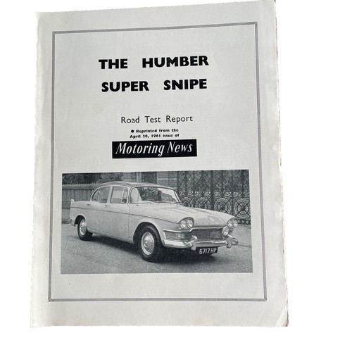 1961 humber super - snipe, road