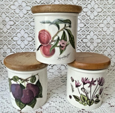 Vintage Herb Pots / Jars - Set