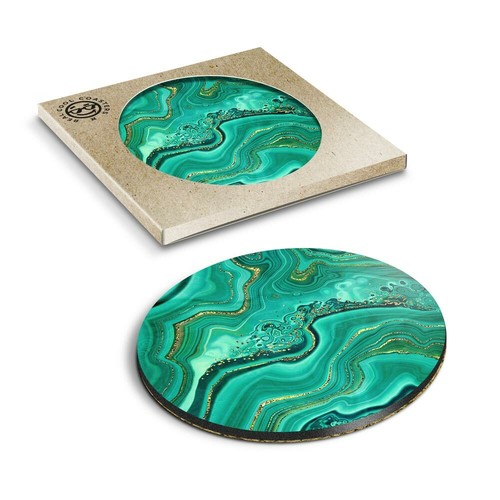 Boxed round coasters - boxed,