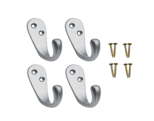 Brass robe hooks satin - 4x,