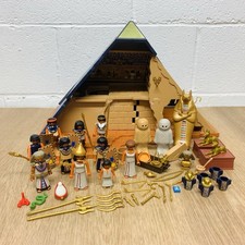 Playmobil 5386 Pharaoh’s Pyramid Playset Incomplete with Extra Character Figures