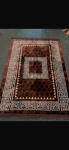 Dark brown geometric - dark,