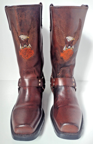 Harley davidson brown leather - harley,