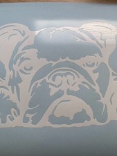 1x English Bulldog Dog Vinyl