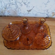 1930s Vintage Art Deco Golden