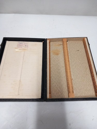Microscope slides box vintage - microscope,