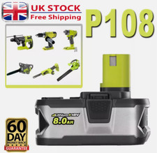 P108 For RYOBI 18V One+ 8.0Ah