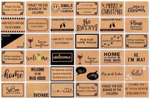 Funny coir door mat non - funny,