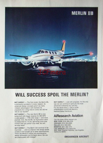 Swearingen merlin 11b 1969 - swearingen,