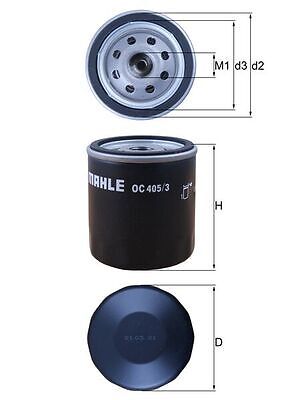 Mahle oc405 oil filter - oil,